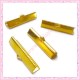 50 griffes 25mm pour ruban couleur dorés