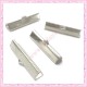 Lot de 50 griffes pour ruban argentées foncées 30mm