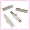  50 griffes pour ruban argentées 30mm