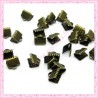 50 griffes 8mm bronze en métal pour ruban