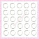 Lot de 100 petits cabochons en verre 10mm transparent