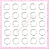  200 petits cabochons en verre 8mm transparent