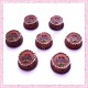 Lot de 3 cabochons gateau en résine 1,5cm
