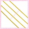 5 mètres de chaine bille doré 1.5mm en métal