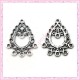 20 petits estampes en métal argentés 2.3cm