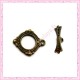Lot de 100 fermoirs toggles bronze 16mm