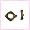 50 fermoirs toggles bronze en métal