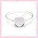 1 bracelet avec support cabochon 25mm argenté en métal