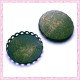 Lot de 10 supports pour globe ou cabochon 15.5mm bronze