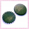  10 supports pour globe ou cabochon 25mm bronze