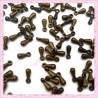150 perles gouttes 7mm bronze en métal