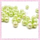 Lot de 50 perles en verre nacré 8mm verte