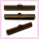lot de 100 griffes ruban bronze 16mm
