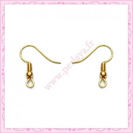 Lot de 400 crochets dorés pour boucle d'oreille