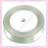 23 mètres de ruban satin 12mm gris argenté