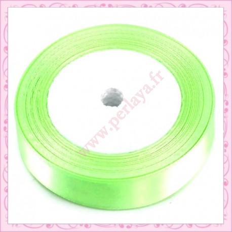 23 mètres de ruban satin 12mm vert