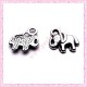 Lot de 15 breloques éléphant en métal argentées 1.3cm