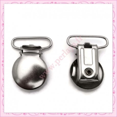 2 clips attache-tétine en bois 4.5cm