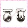 2 clips attache-tétine en métal 3.4cm