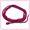10 colliers 59cm en chaine bille fushia en métal