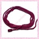 10 colliers 59cm en chaine bille fushia en métal