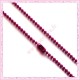 10 colliers 59cm en chaine bille fushia en métal