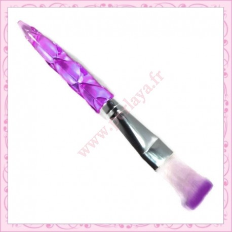 Pinceau en fibre de nylon violet 14cm