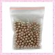 Lot de 200 perles nacrées en verre marron 4mm