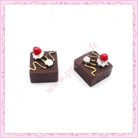 3 cabochons patisserie à la crème