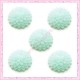 Lot de 10 cabochons 15mm fleur rose en résine