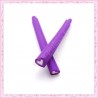 5 canes fimo coeur violet
