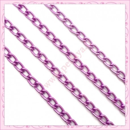5 mètres de chaine aluminium violette