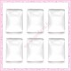 5 cabochons rectangulaires 18x25mm en verre transparent