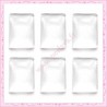 5 cabochons rectangulaires 18x25mm en verre transparent
