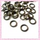 200 anneaux bronze 10mm en métal 1.5mm