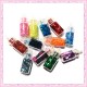 Lot de 48 fioles nail art contenant strass, fimo, micro billes, paillettes…