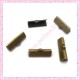 100 griffes ruban bronze 20mm en métal