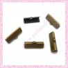 100 griffes ruban bronze 20mm en métal