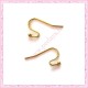 200 crochets dorés en métal pour boucle d'oreille 21mm