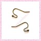 200 crochets bronze en métal pour boucle d'oreille 21mm