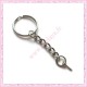 50 anneaux porte clef 6cm avec pitons argentés foncés
