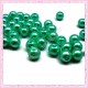 50 perles en verre nacrées 8mm verte