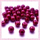  50 perles en verre nacrées 8mm rouge