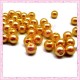  50 perles en verre nacrées 8mm orange