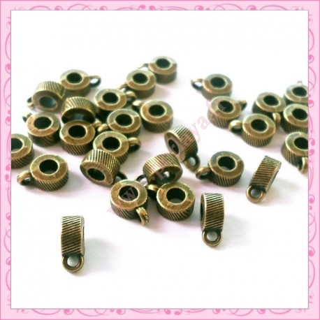 30 attaches breloques bronze