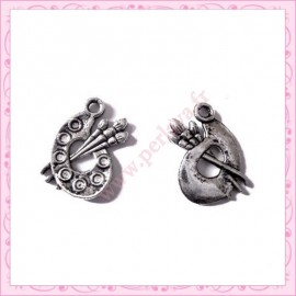 5 breloques palette de peinture