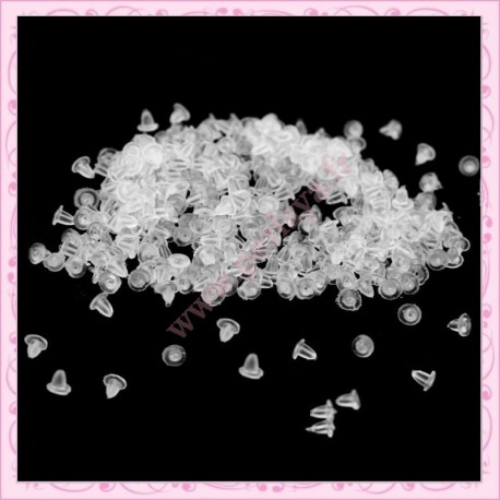 800 petits bouchons pour boucle d'oreille 4mm