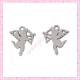 15 breloques anges argentées 1.7cm
