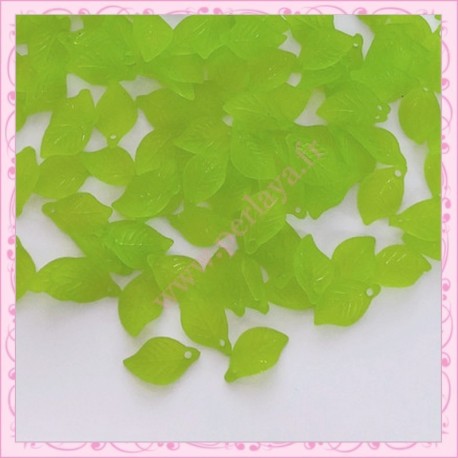 lot de 50 feuilles lucite verte 18mm
