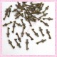 50 breloques clefs bronze 21mm